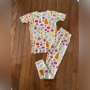 Gymboree Gymmies Vegetable Veggie Pajamas Pants Shirt 10 Kids